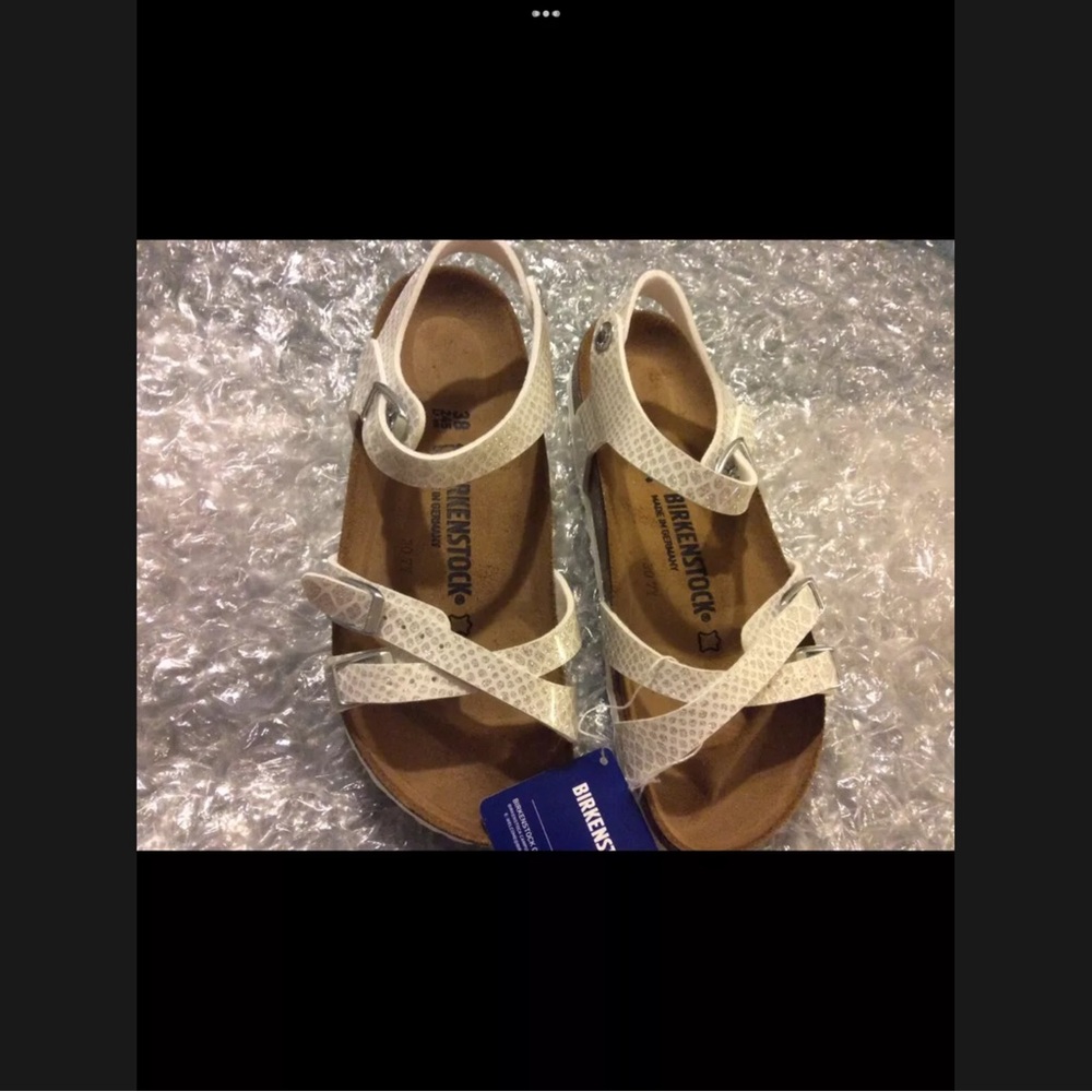 BIRKENSTOCK KUMBA MAJIC SNAKE WHITE WOMEN’S U.S. 7N EU 38